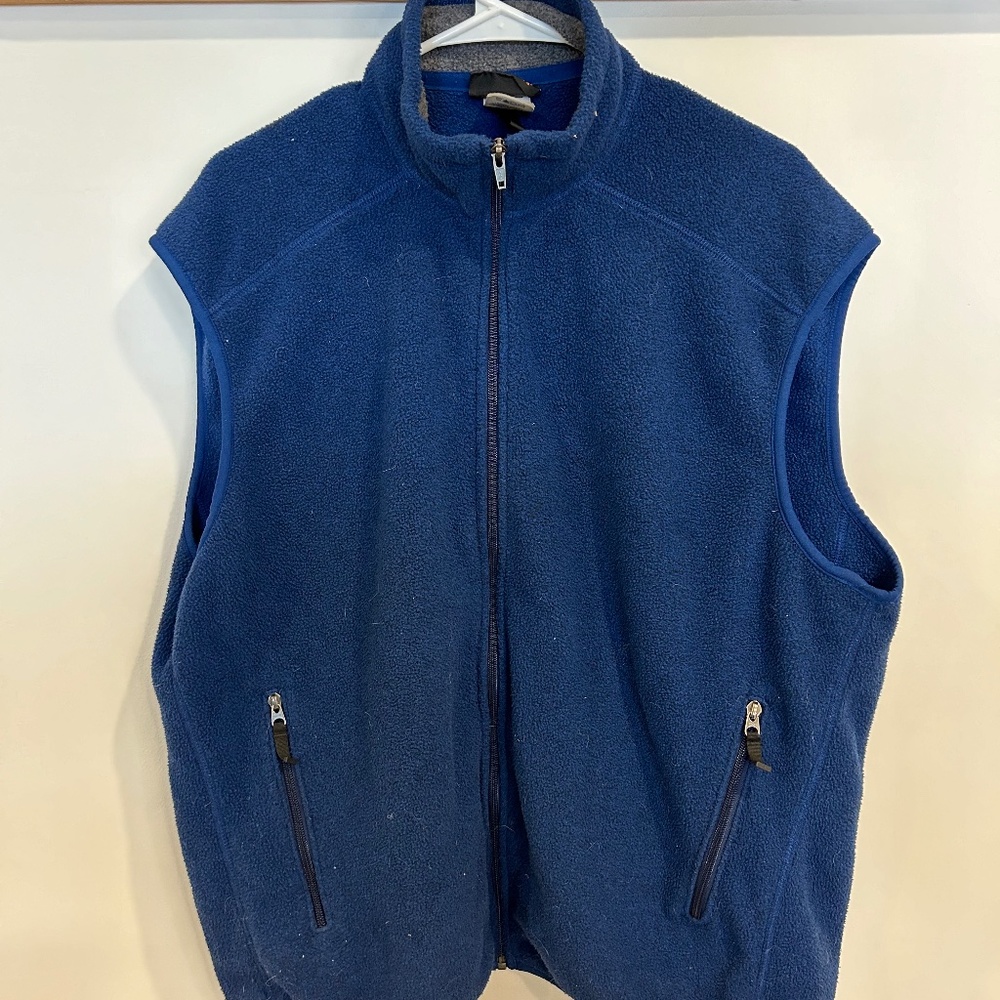 Men’s Patagonia blue synchilla zip vest